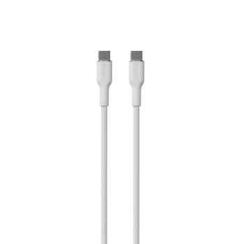 Puro Soft USB-C - USB-C 60W 1.5m silicone cable - white Puro Soft USB-C - USB-C 60W 1.5m silicone cable - white