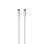 Puro Soft USB-C - USB-C 60W 1.5m silicone cable - white