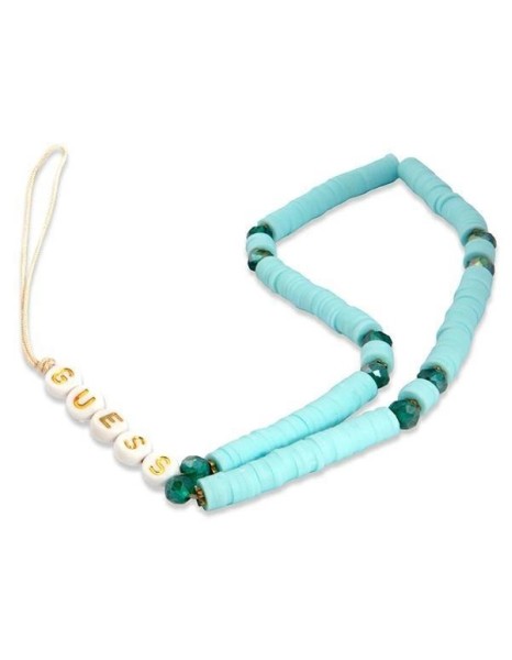 Guess pendant GUSTPEARP Phone Strap blue/blue Heishi Beads Guess pendant GUSTPEARP Phone Strap blue/blue Heishi Beads