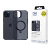 3mk Smoke Case Mag&amp;amp;Stand for Apple iPhone 15 plus - black