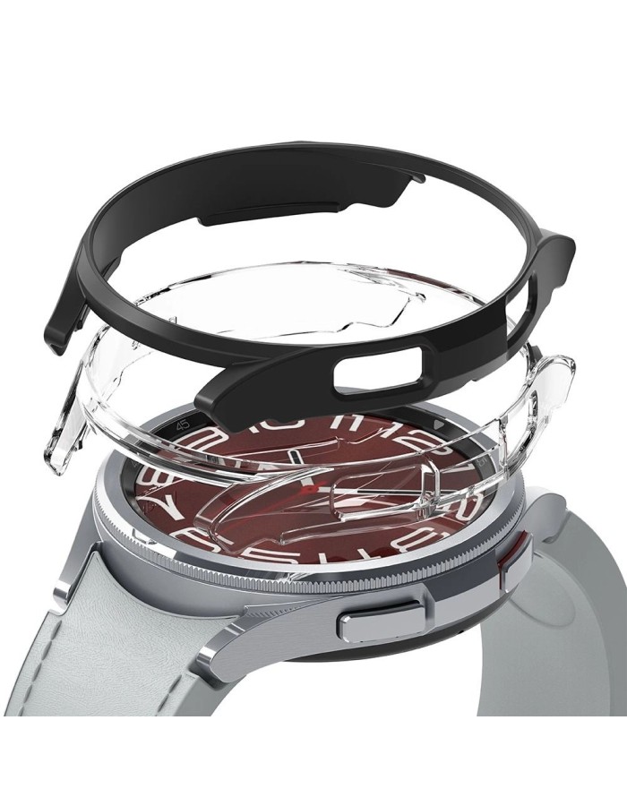 Ringke Slim 2-pack Case for Samsung Galaxy Watch 6 Classic 43mm - Black and Clear Ringke Slim 2-pack Case for Samsung Galaxy Watch 6 Classic 43mm - Black and Clear