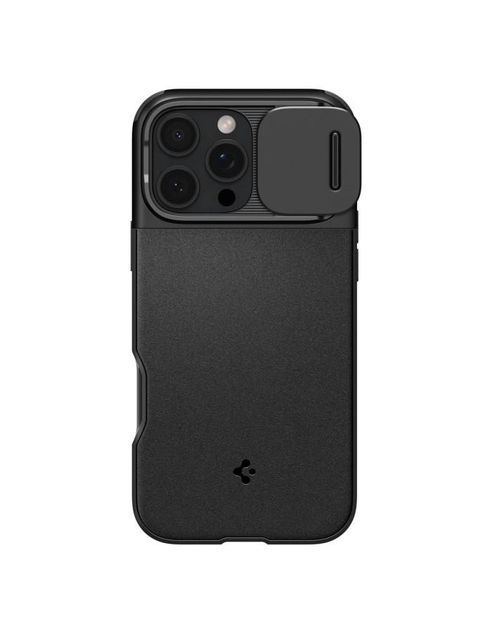 Spigen Optik Armor Mag Case with MagSafe for iPhone 16 Pro Max - Black Spigen Optik Armor Mag Case with MagSafe for iPhone 16 Pro Max - Black