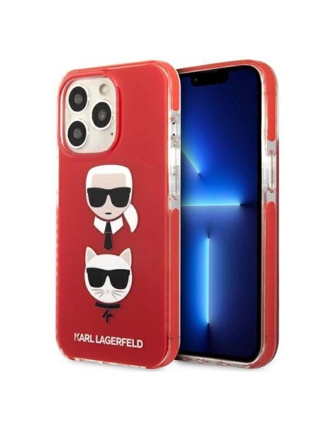 Karl Lagerfeld Karl&amp;amp;Choupette Head Case for iPhone 13 Pro / iPhone 13 - Red