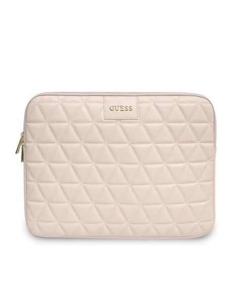 Guess Quilted cover for a 13" laptop - pink