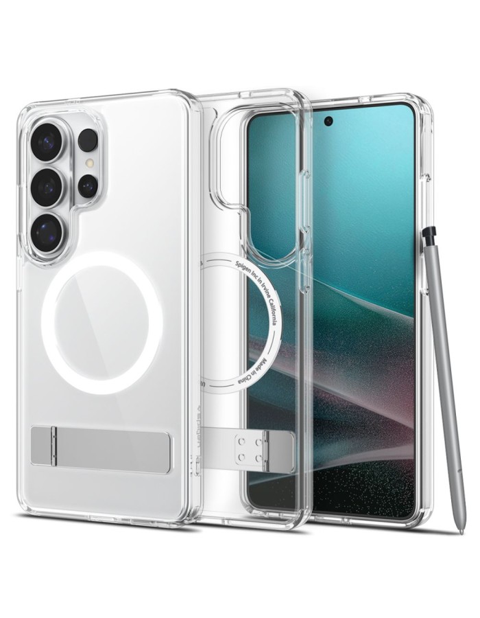 Spigen Ultra Hybrid S Mag MagSafe Case for Samsung Galaxy S26 Ultra - Clear and White