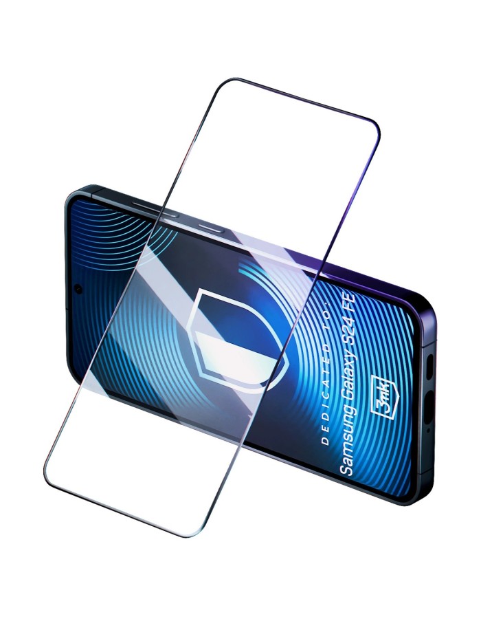 Tempered glass 3mk HardGlass Max Lite Black for Samsung Galaxy S24 FE