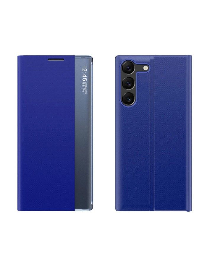 New Sleep View Case for Samsung S24+ with flap - blue