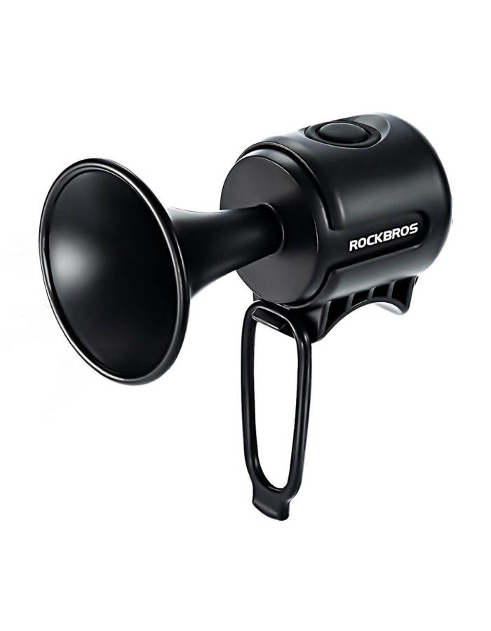 Rockbros 34210002001 electronic bicycle bell - black