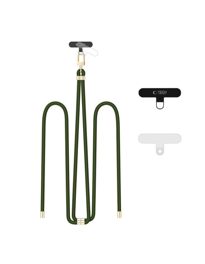 Tech-Protect C7S Rope Crossbody Strap Leash - Olive Tech-Protect C7S Rope Crossbody Strap Leash - Olive