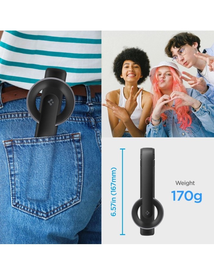 Selfie stick Spigen S571W MagSafe Bluetooth with tripod - black