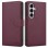 Tech-Protect Wallet Case for Samsung Galaxy S26 - Burgundy