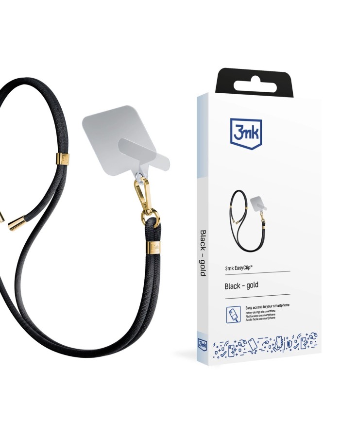 Smartphone Lanyard 3mk EasyClip - Black