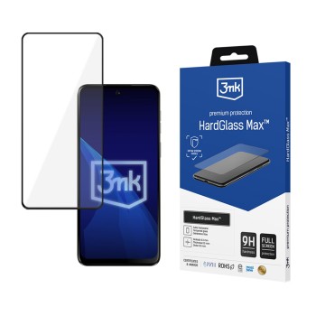 Reinforced Full Coverage Tempered Glass 3mk HardGlass Max Black for Motorola Moto G55 5G Reinforced Full Coverage Tempered Glass 3mk HardGlass Max Black for Motorola Moto G55 5G