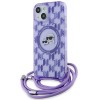 Karl Lagerfeld IML Crossbody Monogram Karl &amp;amp; Choupette Head MagSafe case for iPhone 15 / 14 / 13 - purple