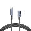 Tech-Protect UltraBoost Max L USB-C 4.0 (straight) / USB-C 4.0 (angled) PD 240W 8K 40Gbps 1.5m Cable - Gray Tech-Protect UltraBoost Max L USB-C 4.0 (straight) / USB-C 4.0 (angled) PD 240W 8K 40Gbps 1.5m Cable - Gray