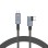 Tech-Protect UltraBoost Max L USB-C 4.0 (straight) / USB-C 4.0 (angled) PD 240W 8K 40Gbps 1.5m Cable - Gray