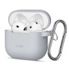 Tech-Protect Silicone Hook Case for AirPods 4 - Gray Tech-Protect Silicone Hook Case for AirPods 4 - Gray