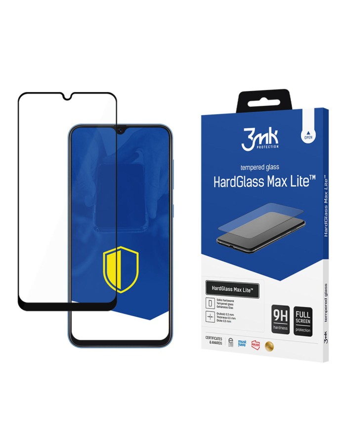 3mk HardGlass Max Lite Black Tempered Glass for Samsung Galaxy A30
