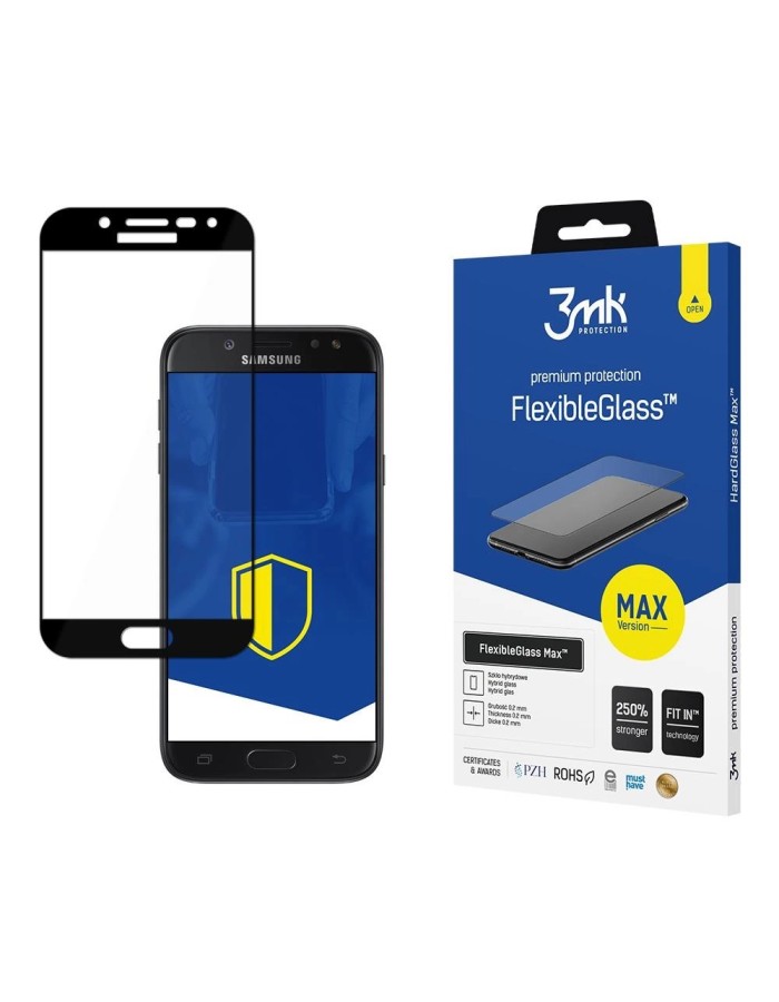 Samsung Galaxy J5 2017 Black - 3mk FlexibleGlass Max™ Samsung Galaxy J5 2017 Black - 3mk FlexibleGlass Max™