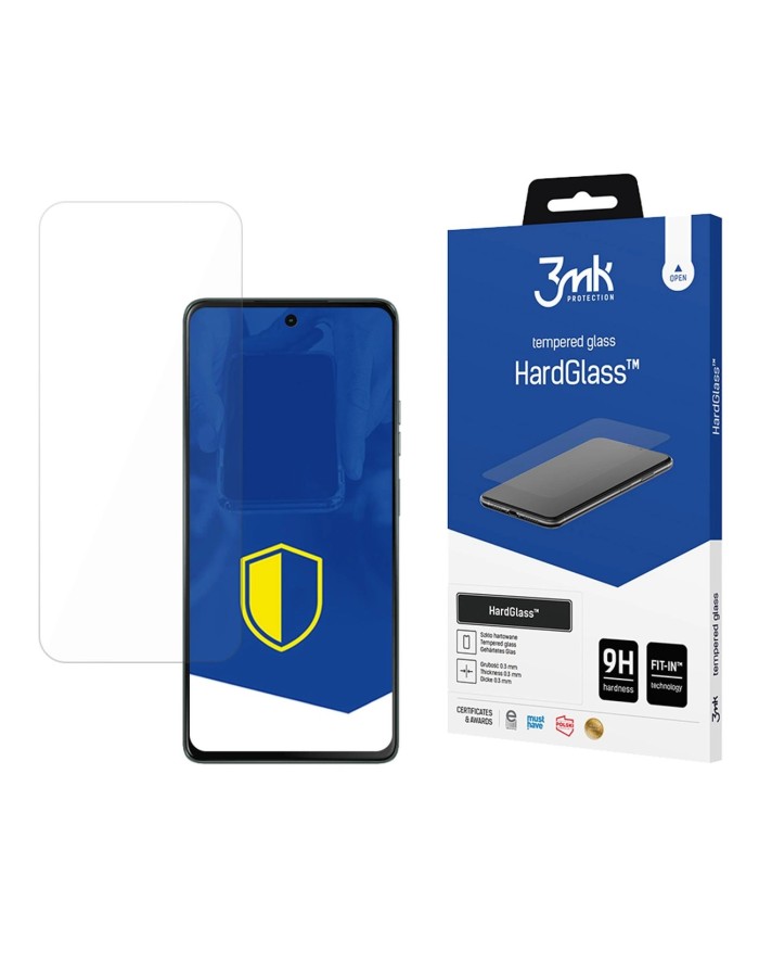 Tempered glass 3mk HardGlass for Motorola Moto G75
