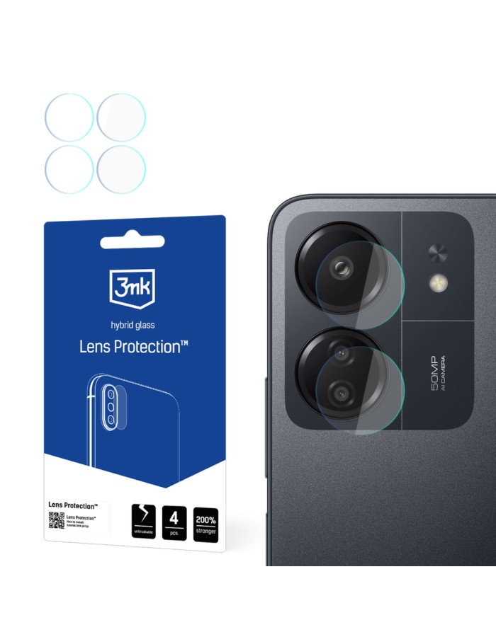 3mk Lens Protection™ hybrid camera glass for Xiaomi Redmi 13C / Poco C65