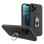 Ring Case silicone case with finger grip and stand for Samsung Galaxy S21+ 5G (S21 Plus 5G) black