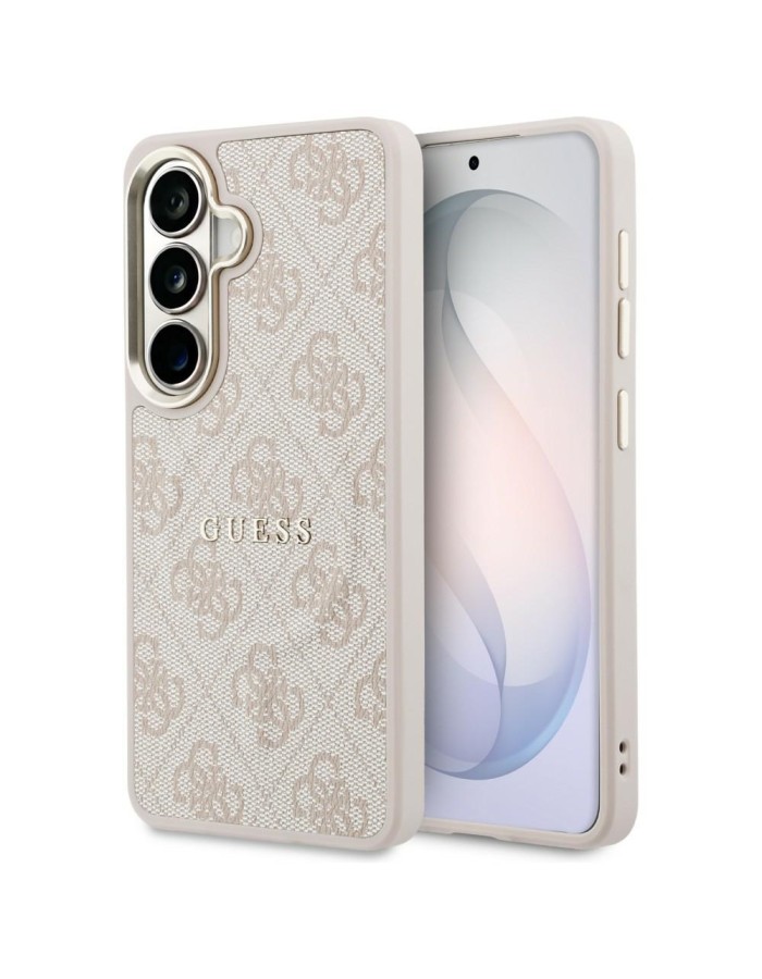 Guess 4G Embossed Ring MagSafe Case for Samsung Galaxy S26 - Pink