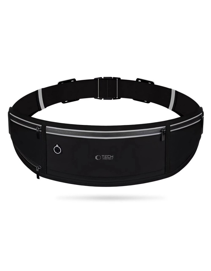 Tech-Protect M3 Universal Sport Waist Bag - Black Tech-Protect M3 Universal Sport Waist Bag - Black