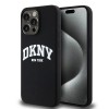 DKNY Liquid Silicone White Printed Logo MagSafe case for iPhone 15 Pro Max - black DKNY Liquid Silicone White Printed Logo MagSafe case for iPhone 15 Pro Max - black