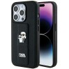 Karl Lagerfeld Gripstand Saffiano Karl&amp;amp;Choupette Pins case for iPhone 13 Pro / 13 - black