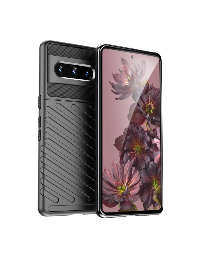 Thunder Case flexible armored cover for Google Pixel 7 Pro black