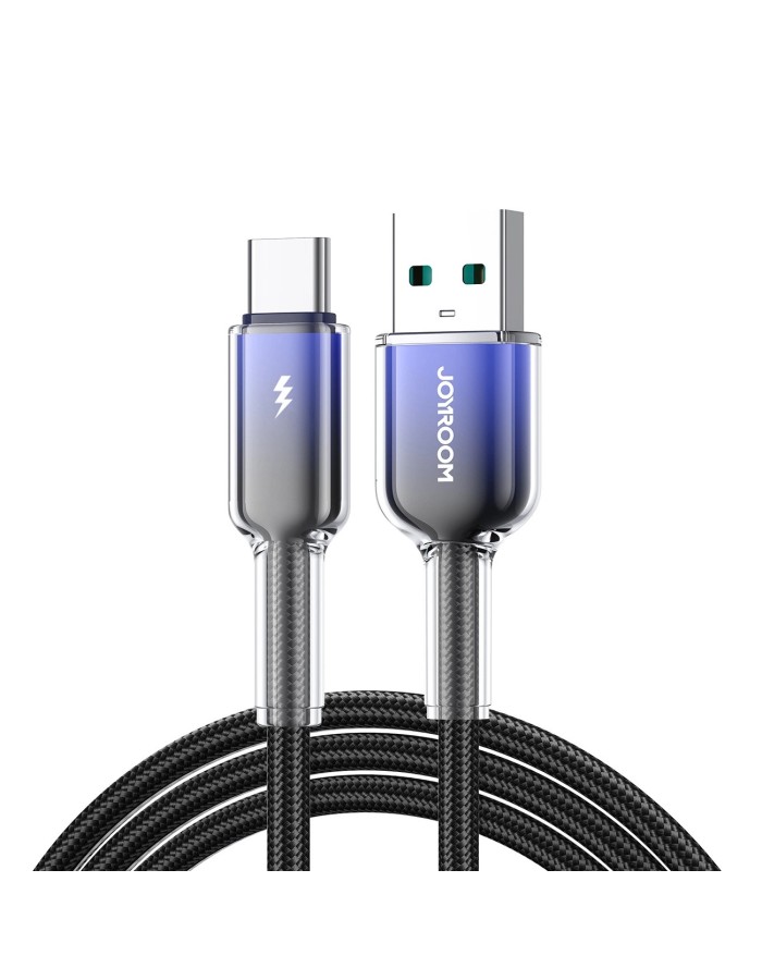 Joyroom S-A42 Crystal-Clear Series 3A USB-A - USB-C cable 1.2m - black