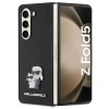 Karl Lagerfeld Saffiano Karl&amp;Choupette Pin case for Samsung Galaxy Z Fold 5 - black