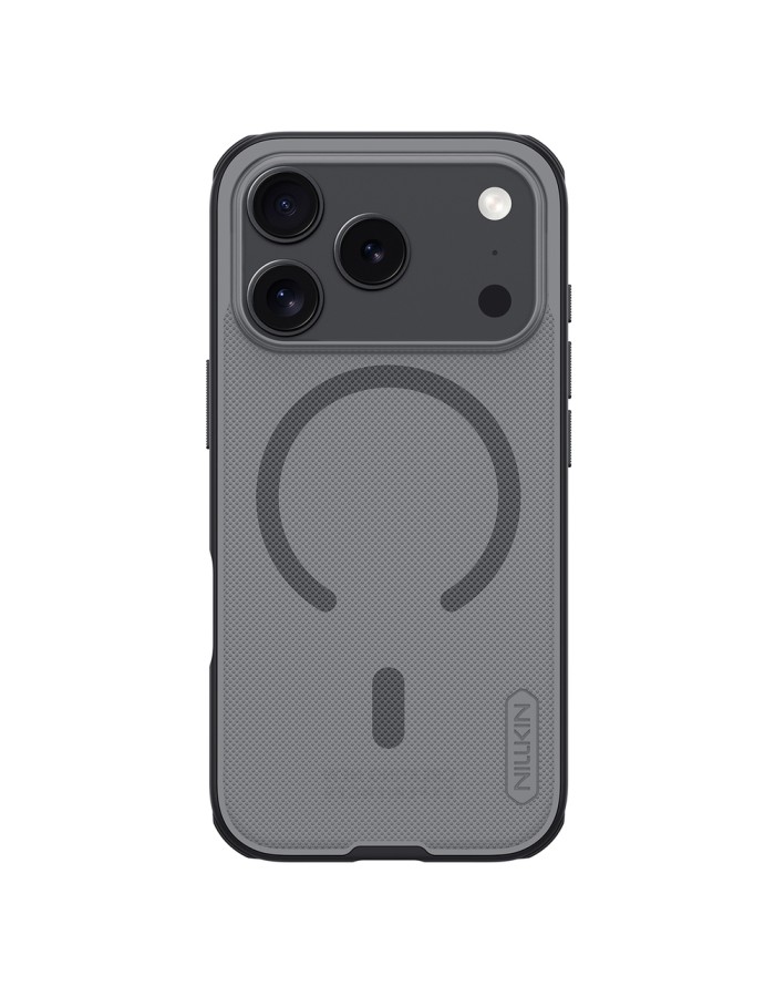 Nillkin Super Frosted Shield Pro MagSafe Compatible Case for iPhone 17 Pro - Transparent Black