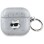 Karl Lagerfeld Monogram Choupette Head case for AirPods 4 - silver