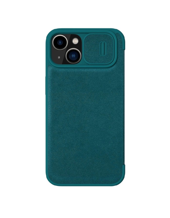 Nillkin Qin Leather Pro Case iPhone 14 Plus Camera Cover Holster Cover Flip Case Green Nillkin Qin Leather Pro Case iPhone 14 Plus Camera Cover Holster Cover Flip Case Green