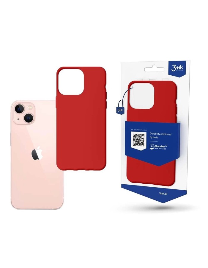 Case for iPhone 14 from the 3mk Matt Case series - red