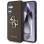 Guess Grained Big 4G Logo Small Classic Logo case for Samsung Galaxy S25 brown