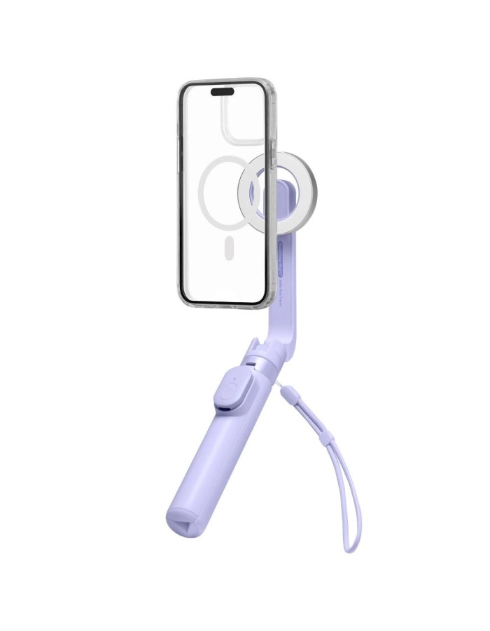 Spigen S571W MagSafe Bluetooth Selfie Stick with Tripod - Purple Spigen S571W MagSafe Bluetooth Selfie Stick with Tripod - Purple