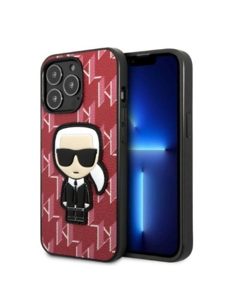 Karl Lagerfeld KLHCP13LPMNIKPI iPhone 13 Pro / 13 6.1" hardcase red/red Monogram Ikonik Patch