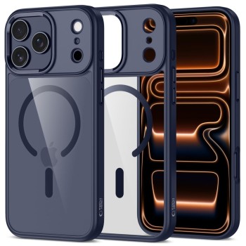 Tech-Protect MagMat MagSafe Case for iPhone 17 Pro Max - Transparent - Navy Blue Tech-Protect MagMat MagSafe Case for iPhone 17 Pro Max - Transparent - Navy Blue