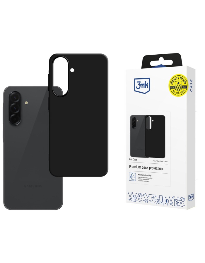 3mk Matt Case for Samsung Galaxy A57 - Matte Black