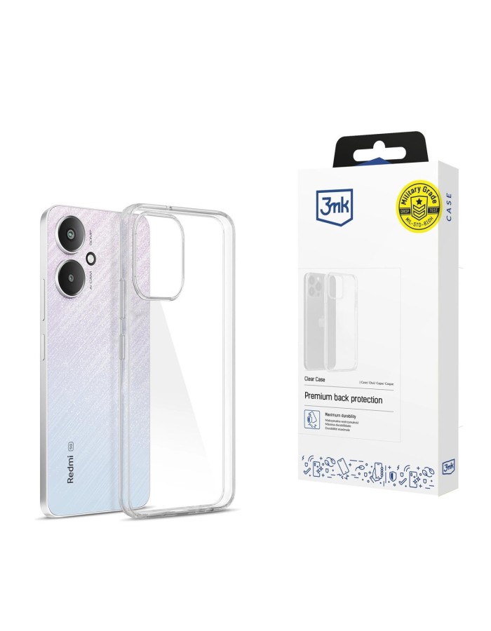 3mk Clear Case for Xiaomi Redmi 13C 5G - transparent