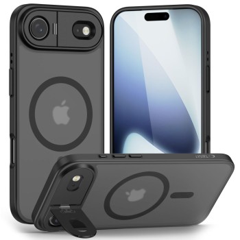 Tech-Protect MagStand MagSafe Case for iPhone 17 Air - Matte Black Tech-Protect MagStand MagSafe Case for iPhone 17 Air - Matte Black