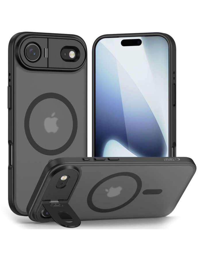 Tech-Protect MagStand MagSafe Case for iPhone 17 Air - Matte Black Tech-Protect MagStand MagSafe Case for iPhone 17 Air - Matte Black