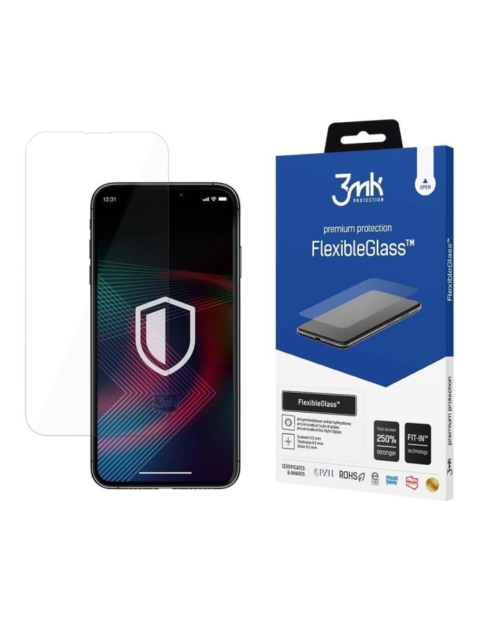 Tempered glass for iPhone 14 Pro Max / 14 Plus hybrid flexi 7H from the 3mk FlexibleGlass series