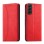 Magnet Fancy Case for Samsung Galaxy S23+ flip cover wallet stand red