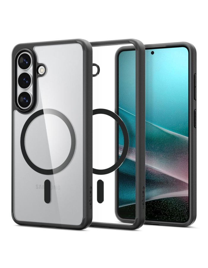 Spigen Ultra Hybrid Mag MagSafe Case for Samsung Galaxy S26 - Clear Black