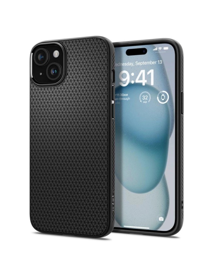 Spigen Liquid Air iPhone 15 Case - Matte Black Spigen Liquid Air iPhone 15 Case - Matte Black