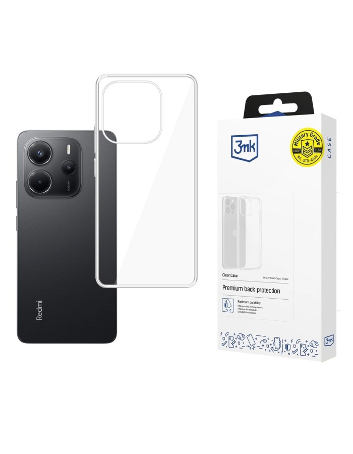 3mk Clear Case for Xiaomi Redmi Note 14 4G - transparent